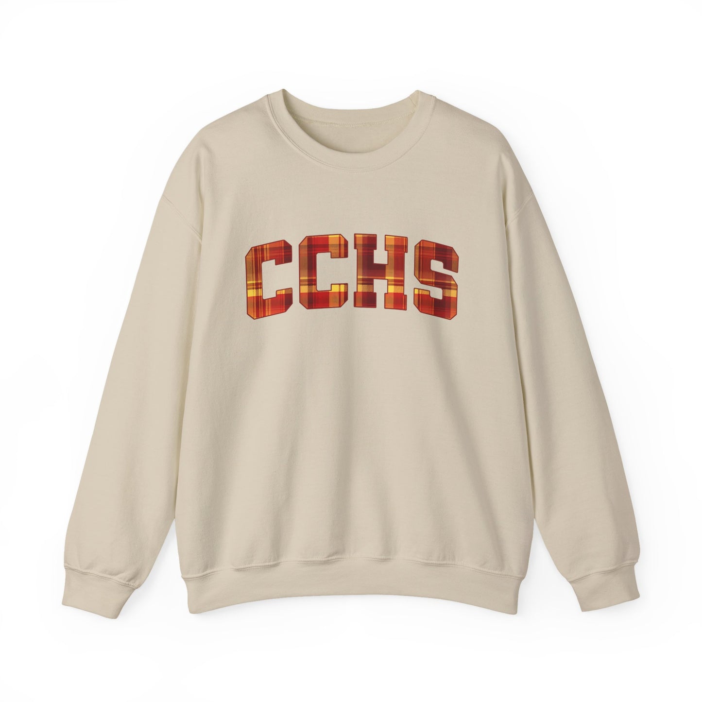 CCHS Tartan Lettering Caney Creek High School Sweatshirt