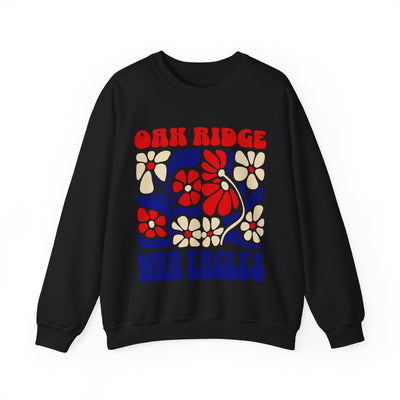 Boho Floral Oak Ridge War Eagles Sweatshirt