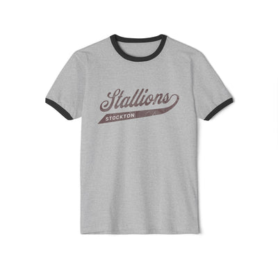 Stallions Ringer Tee – Stockton Retro Spirit Shirt