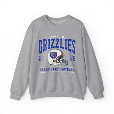 Grand Oaks High School Vintage Football Sweatshirt | Grizzly Spirit Wear