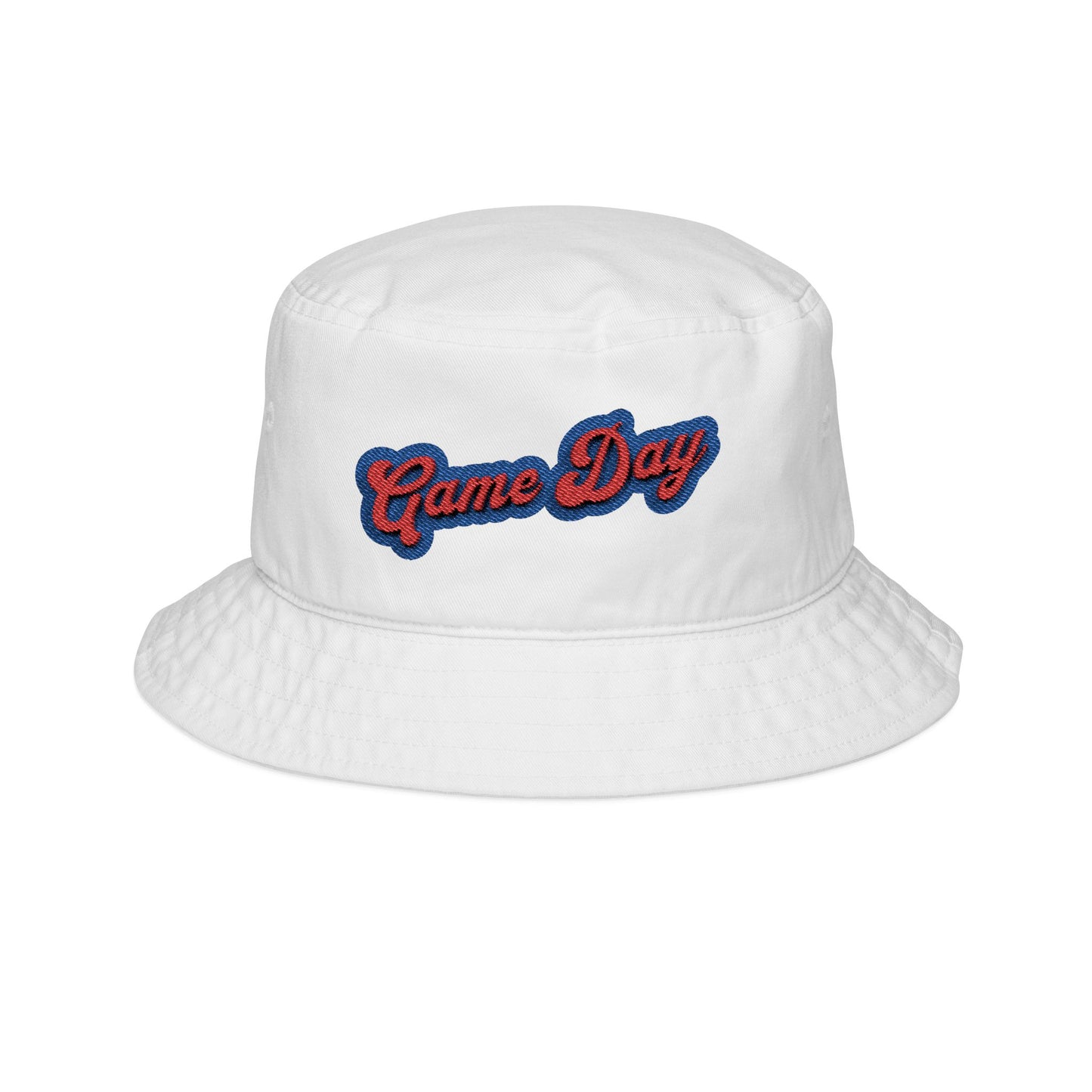 Game Day Embroidered Bucket Hat | Oak Ridge High School Spirit Wear | Red & Blue War Eagle Pride