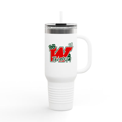 The Woodlands Theater 40 oz Insulated Travel Mug – Sip Between Scenes