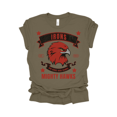 Irons Junior High Hawks Feeder T-Shirt