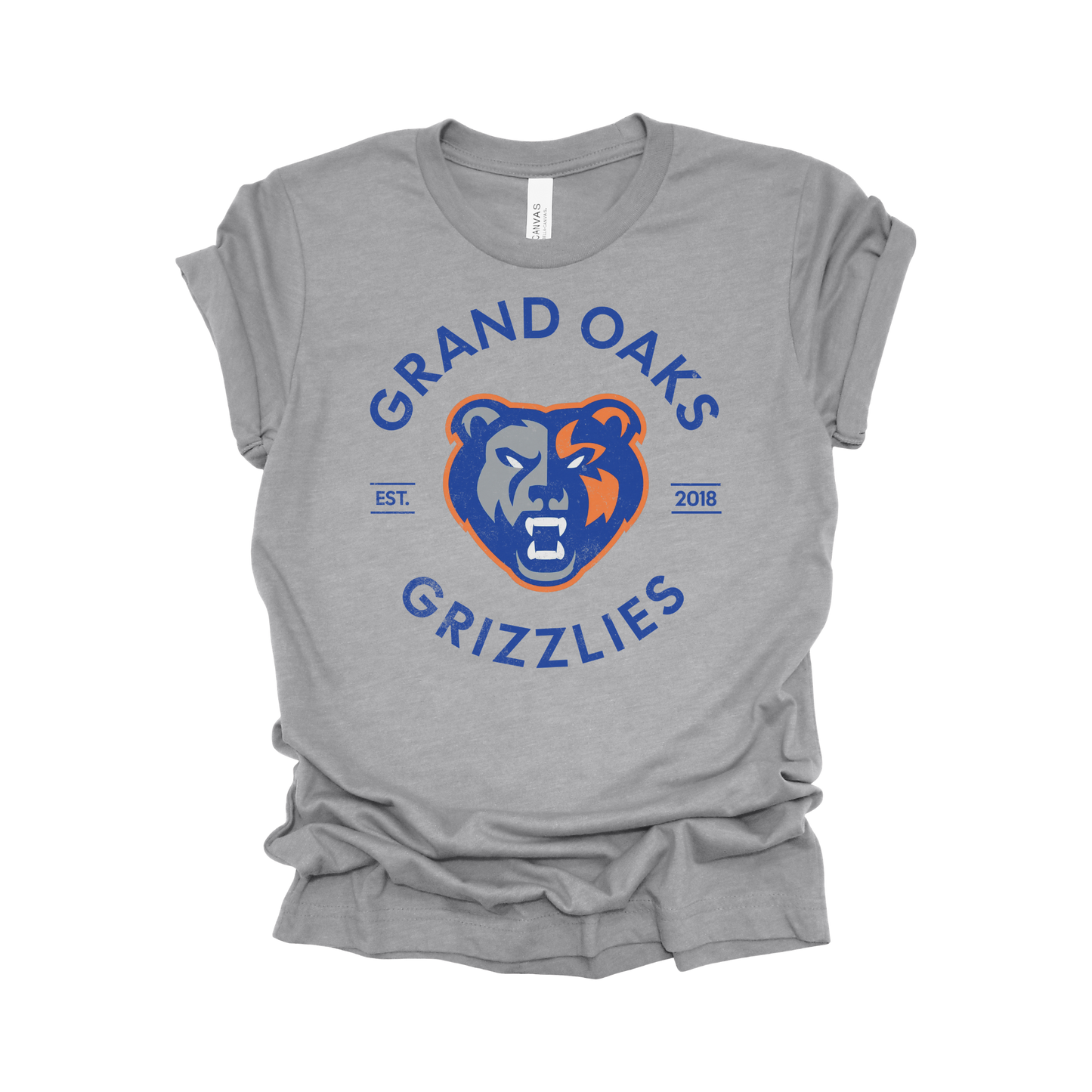 Grand Oaks High School T-Shirt | Grizzly Spirit Wear | Bold School Pride Tee