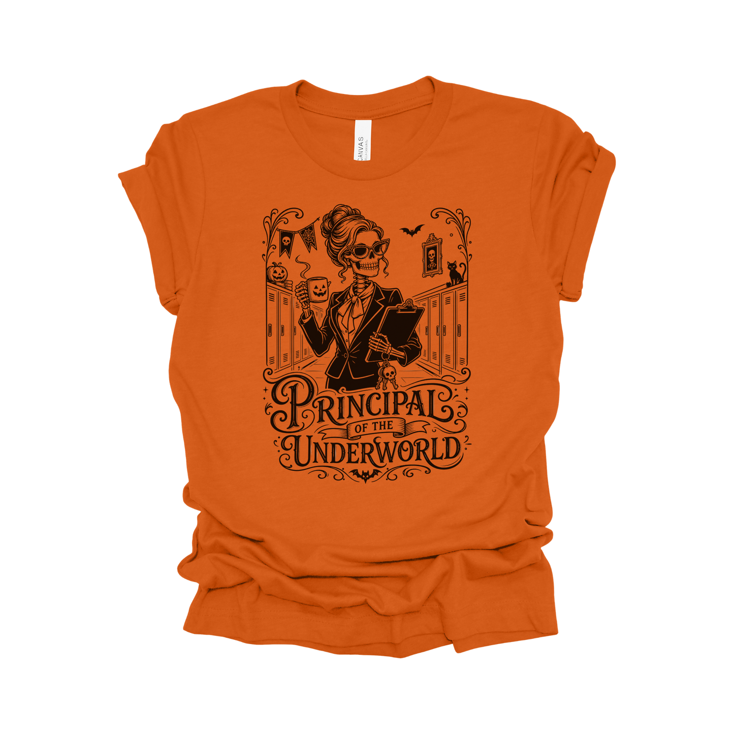 Principal of the Underworld Halloween Principal T-Shirt – Female