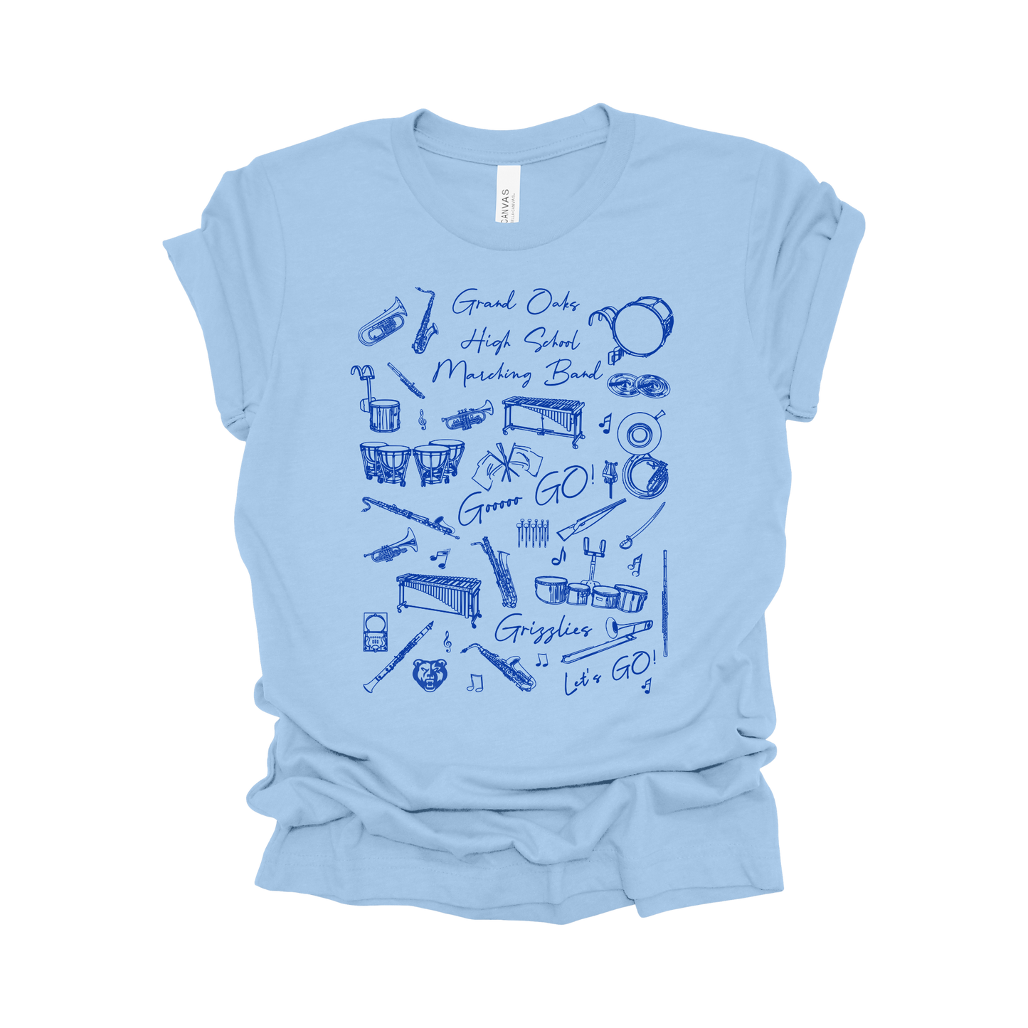 Grand Oaks High School Marching Band Tee - The Grand March