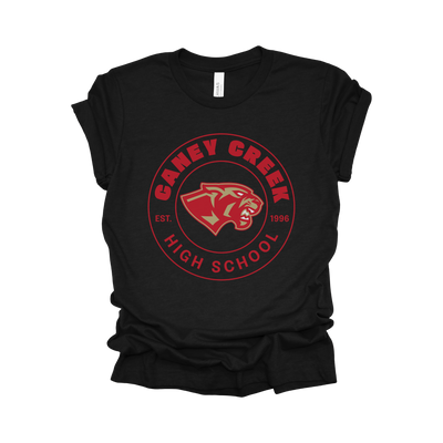 Caney Creek Panthers Round Design T-Shirt