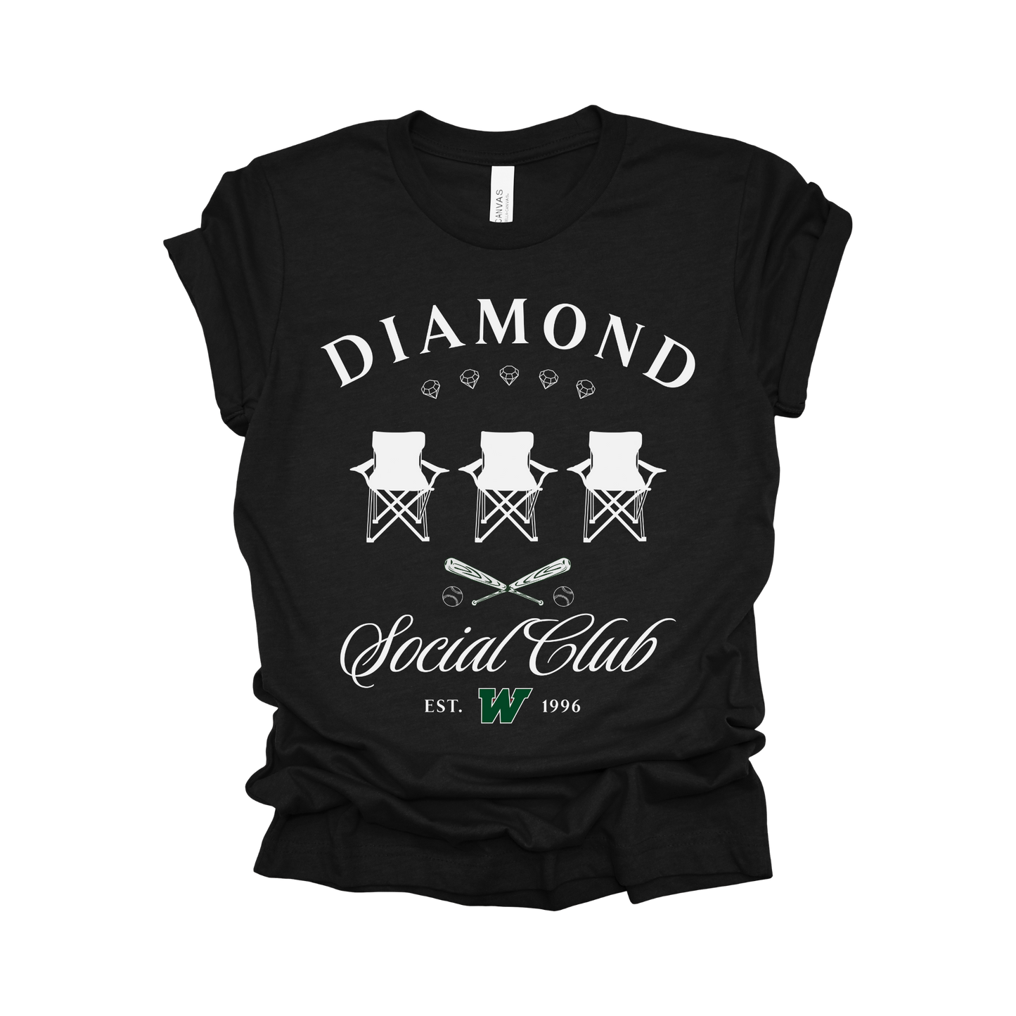 Diamond Social Club Tee - The Woodlands High School Baseball Team