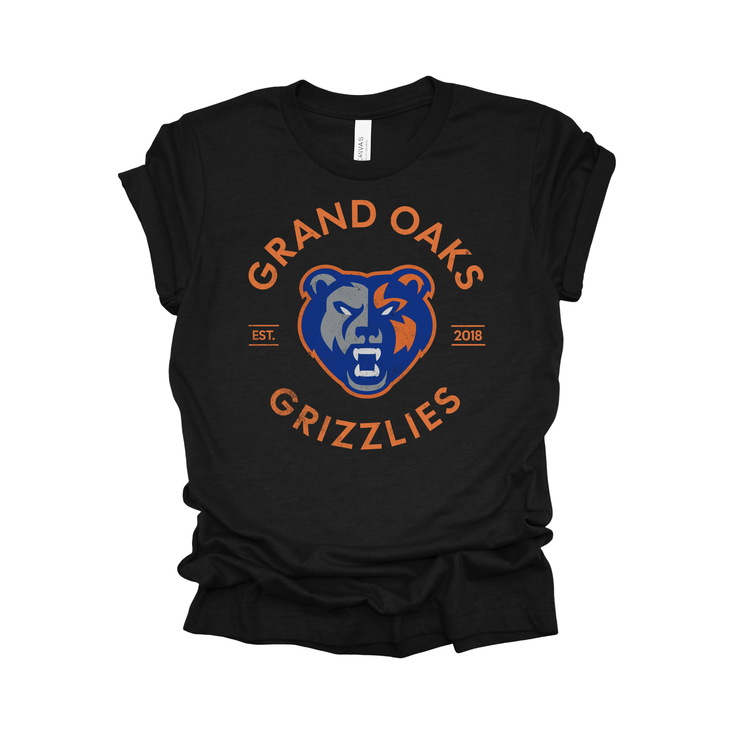 Grand Oaks High School T-Shirt | Grizzly Spirit Wear | Bold School Pride Tee