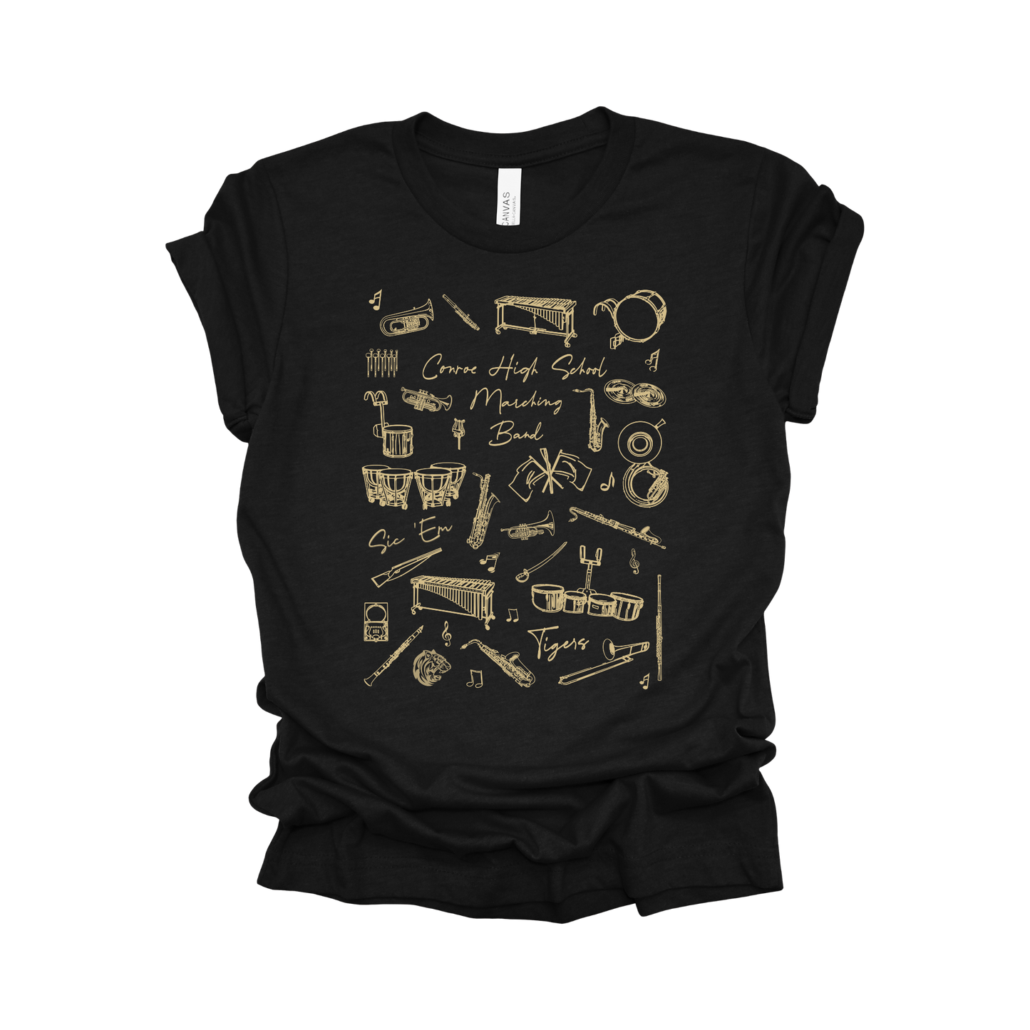 Conroe High School Marching Band Tee - Tiger Tempo