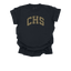 CHS Black and Gold Plaid Conroe High School T-Shirt