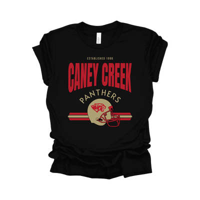 Caney Creek Vintage Football T-Shirt | Panther Spirit Wear | Retro Game Day Tee