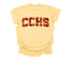 CCHS Tartan Lettering Caney Creek High School T-Shirt