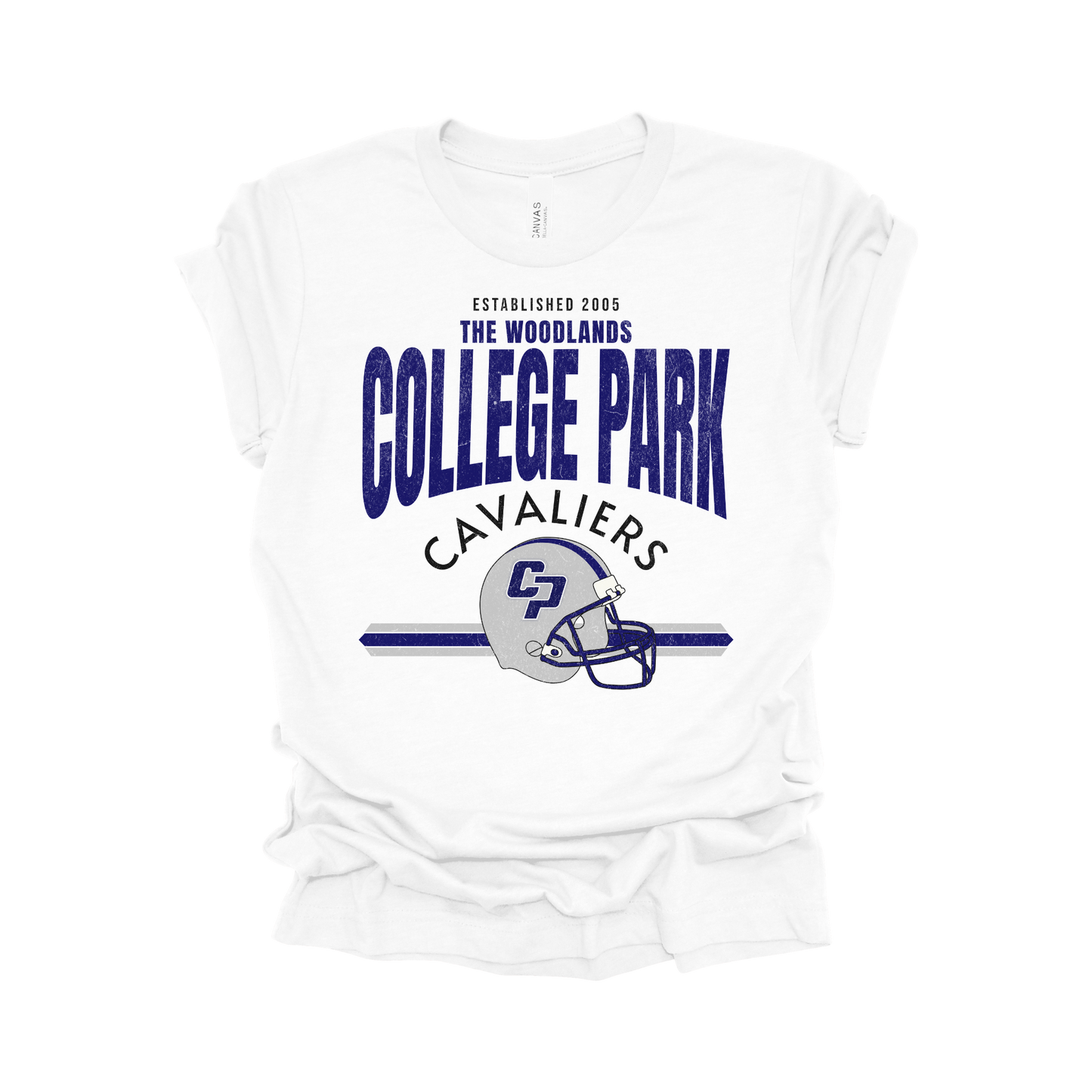 College Park High School Vintage Football T-Shirt | Cavaliers Spirit Wear | Retro Game Day Tee