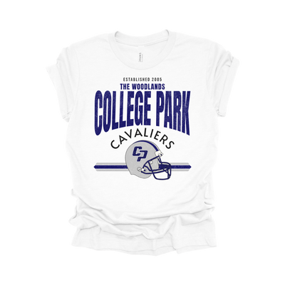 College Park High School Vintage Football T-Shirt | Cavaliers Spirit Wear | Retro Game Day Tee
