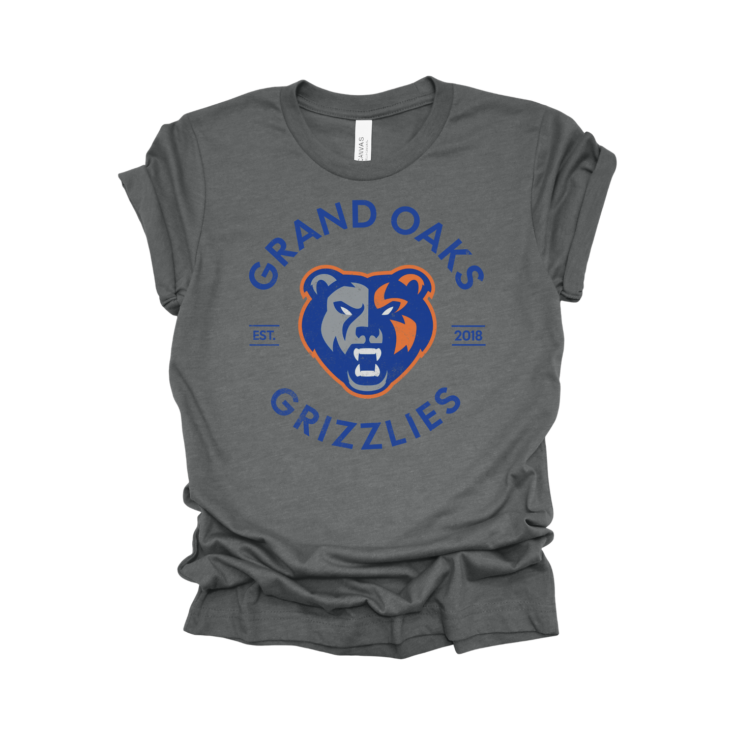 Grand Oaks High School T-Shirt | Grizzly Spirit Wear | Bold School Pride Tee