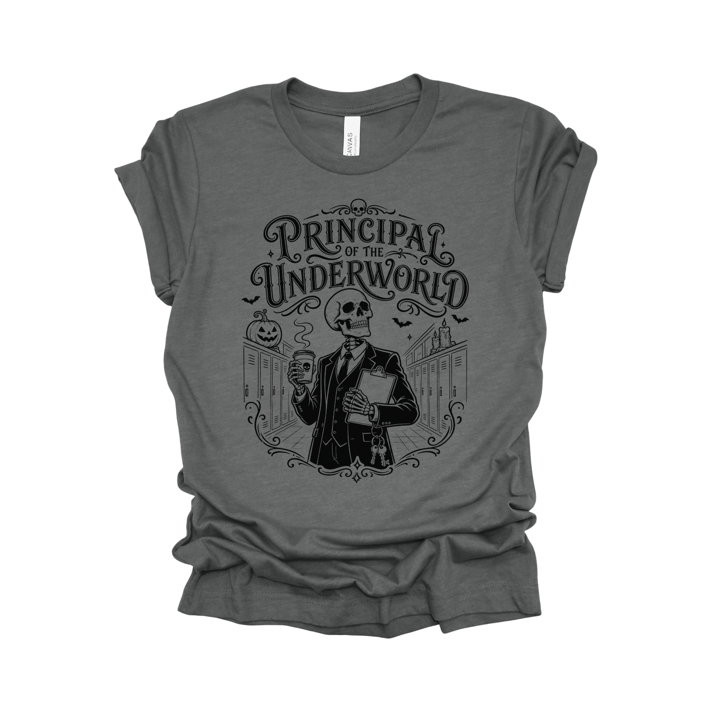 Principal of the Underworld Halloween Principal T-Shirt – Male