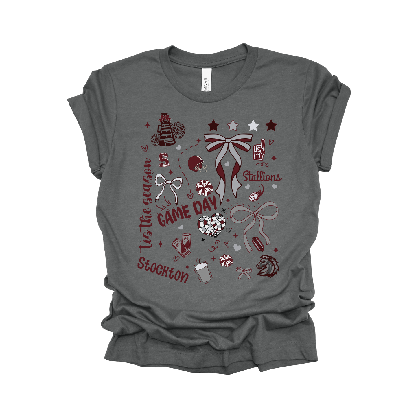 Stockton Stallions Game Day Collage Tee