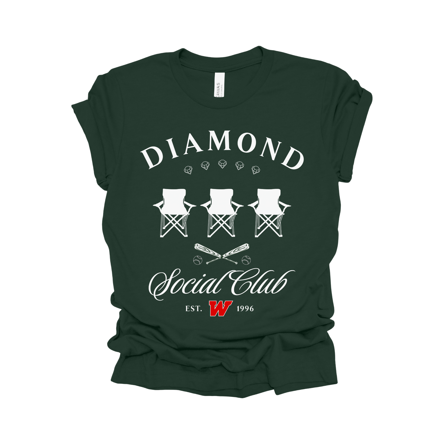 Diamond Social Club Tee - The Woodlands High School Baseball Team