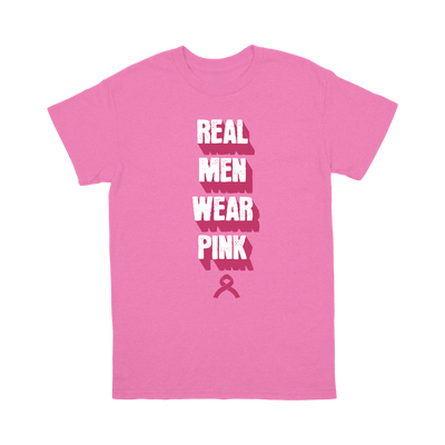 Real Men Wear Pink Breast Cancer Awareness T-Shirt