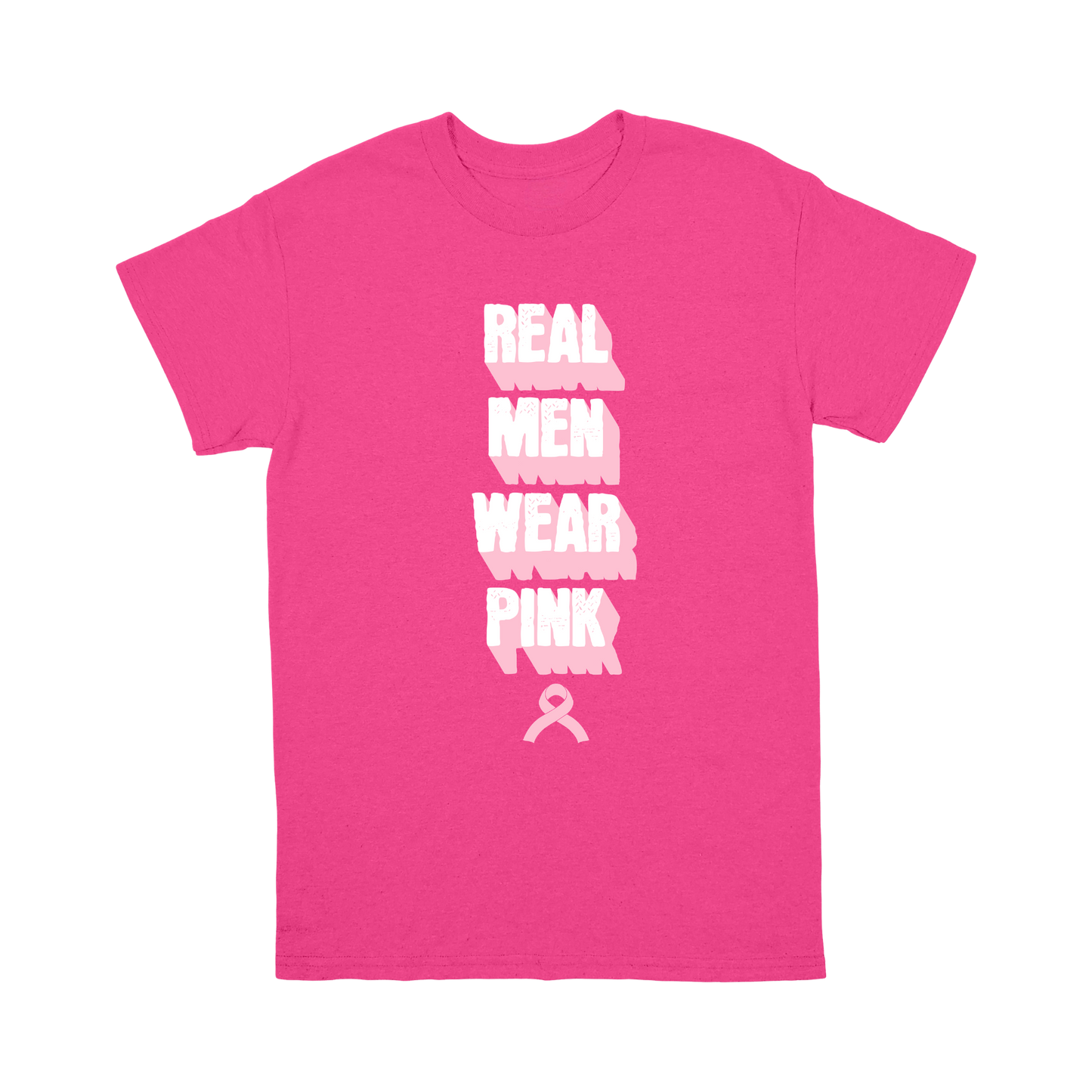 Real Men Wear Pink Breast Cancer Awareness T-Shirt