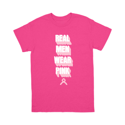 Real Men Wear Pink Breast Cancer Awareness T-Shirt
