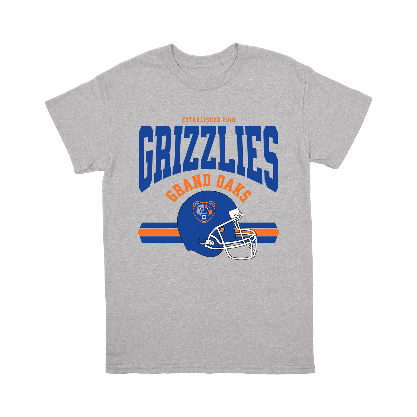 Grand Oaks High School Football T-Shirt | Grizzly Spirit Wear | Game Day Tee