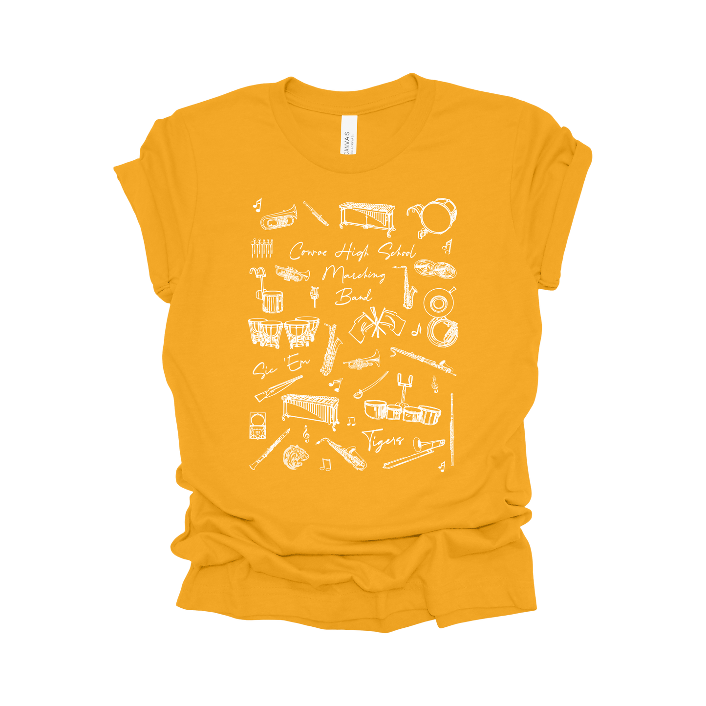 Conroe High School Marching Band Tee - Tiger Tempo