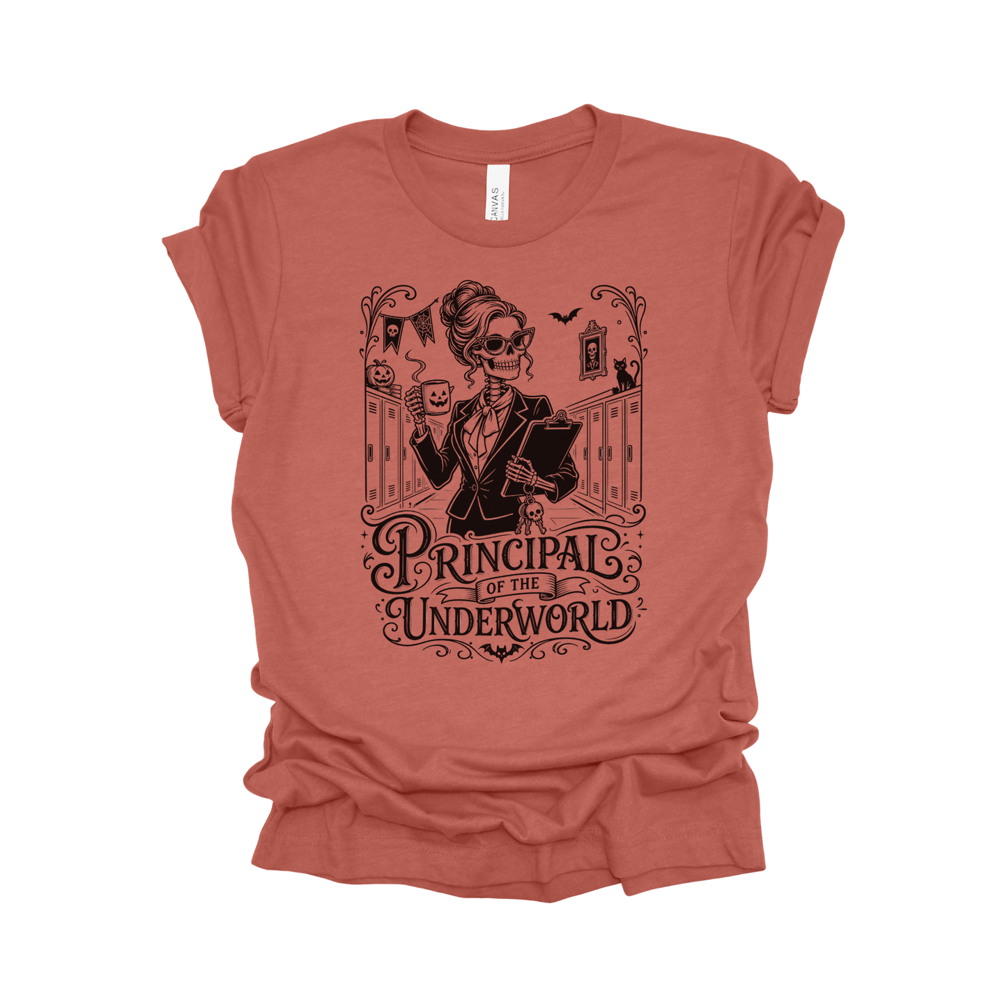 Principal of the Underworld Halloween Principal T-Shirt – Female