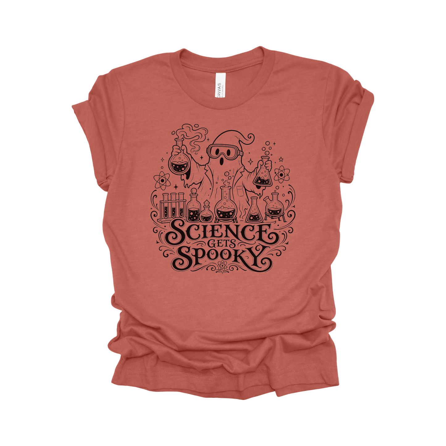 Science Gets Spooky Halloween Science Teacher T-Shirt