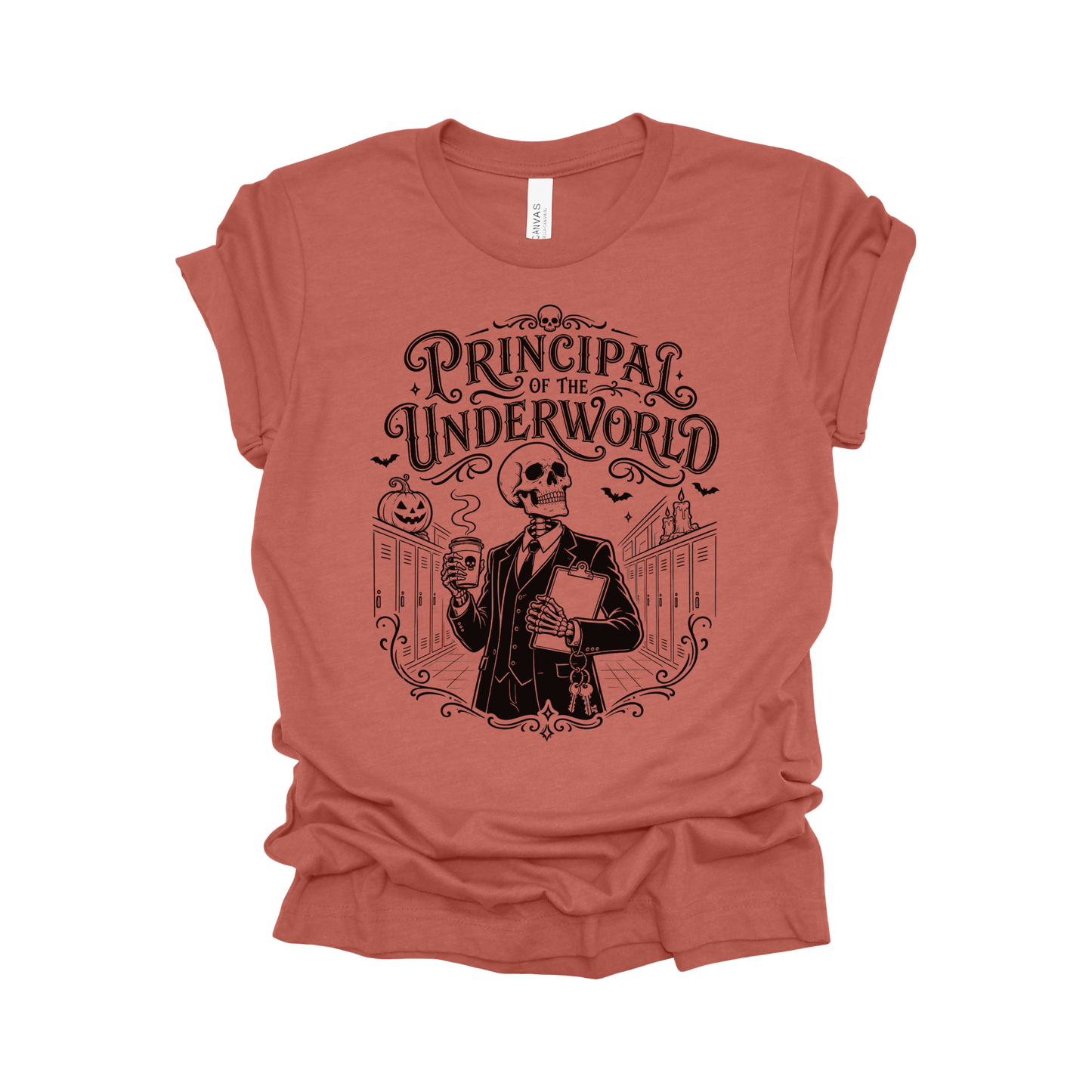 Principal of the Underworld Halloween Principal T-Shirt – Male