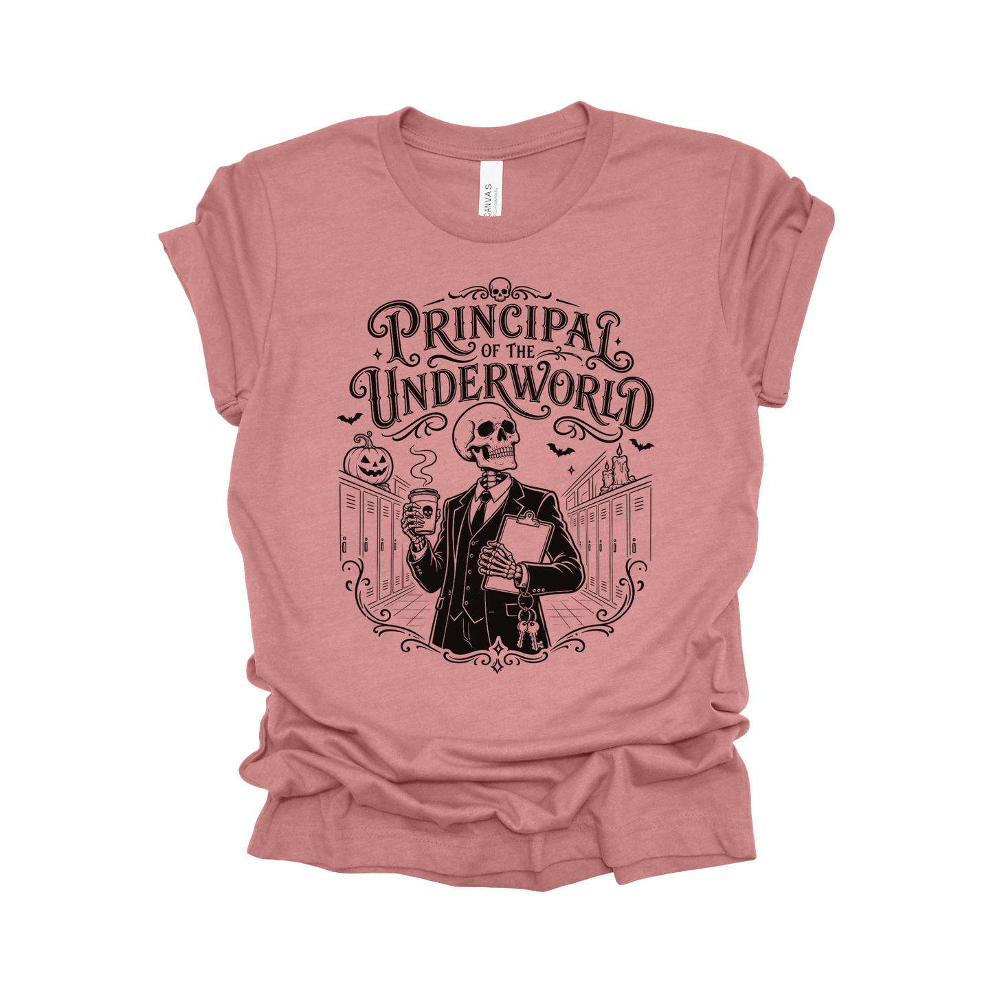 Principal of the Underworld Halloween Principal T-Shirt – Male
