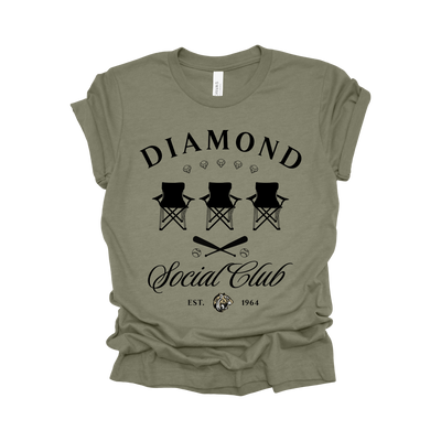 Diamond Social Club Tee - Conroe High School Baseball Team