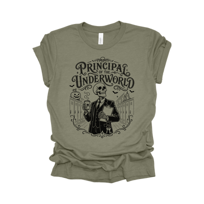 Principal of the Underworld Halloween Principal T-Shirt – Male