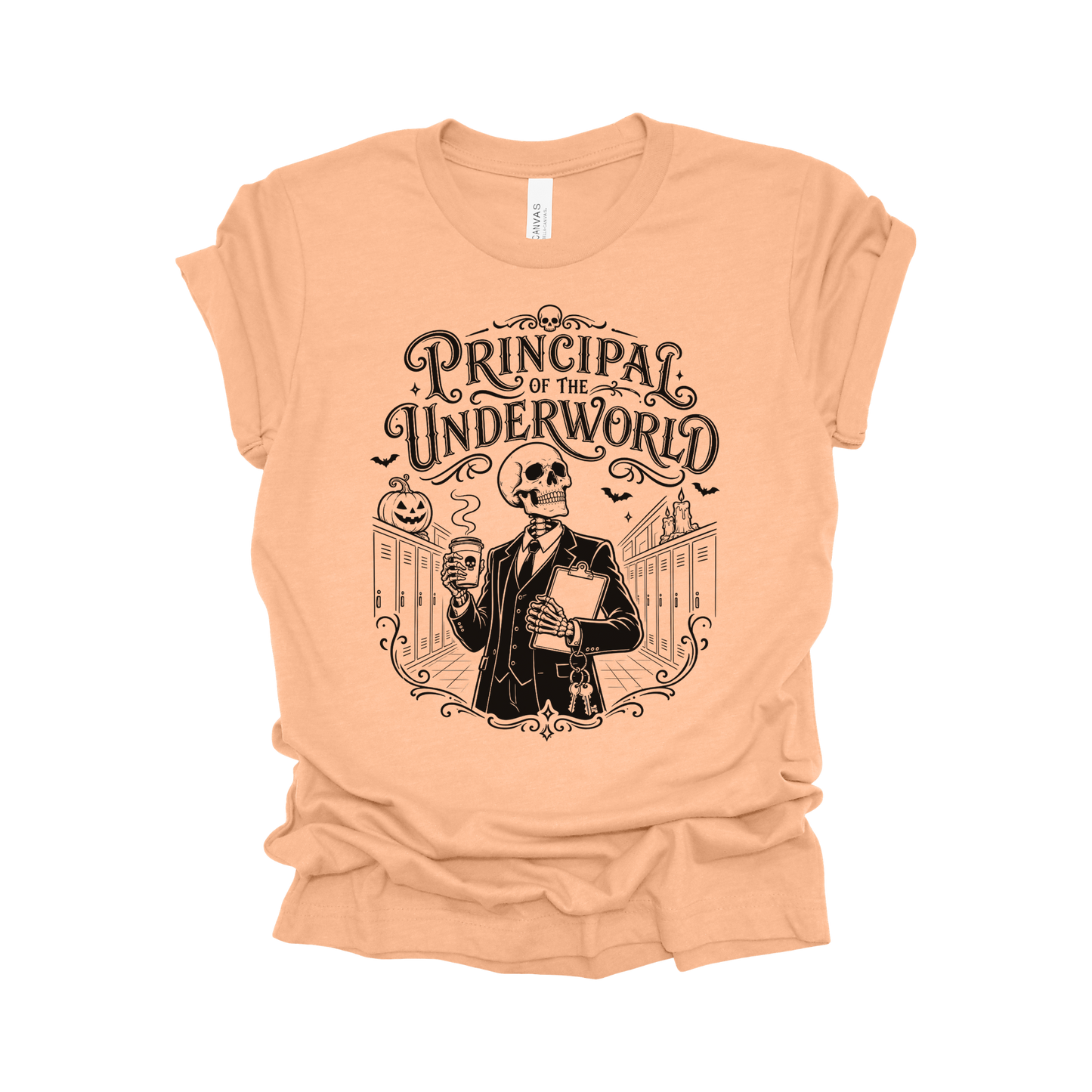 Principal of the Underworld Halloween Principal T-Shirt – Male