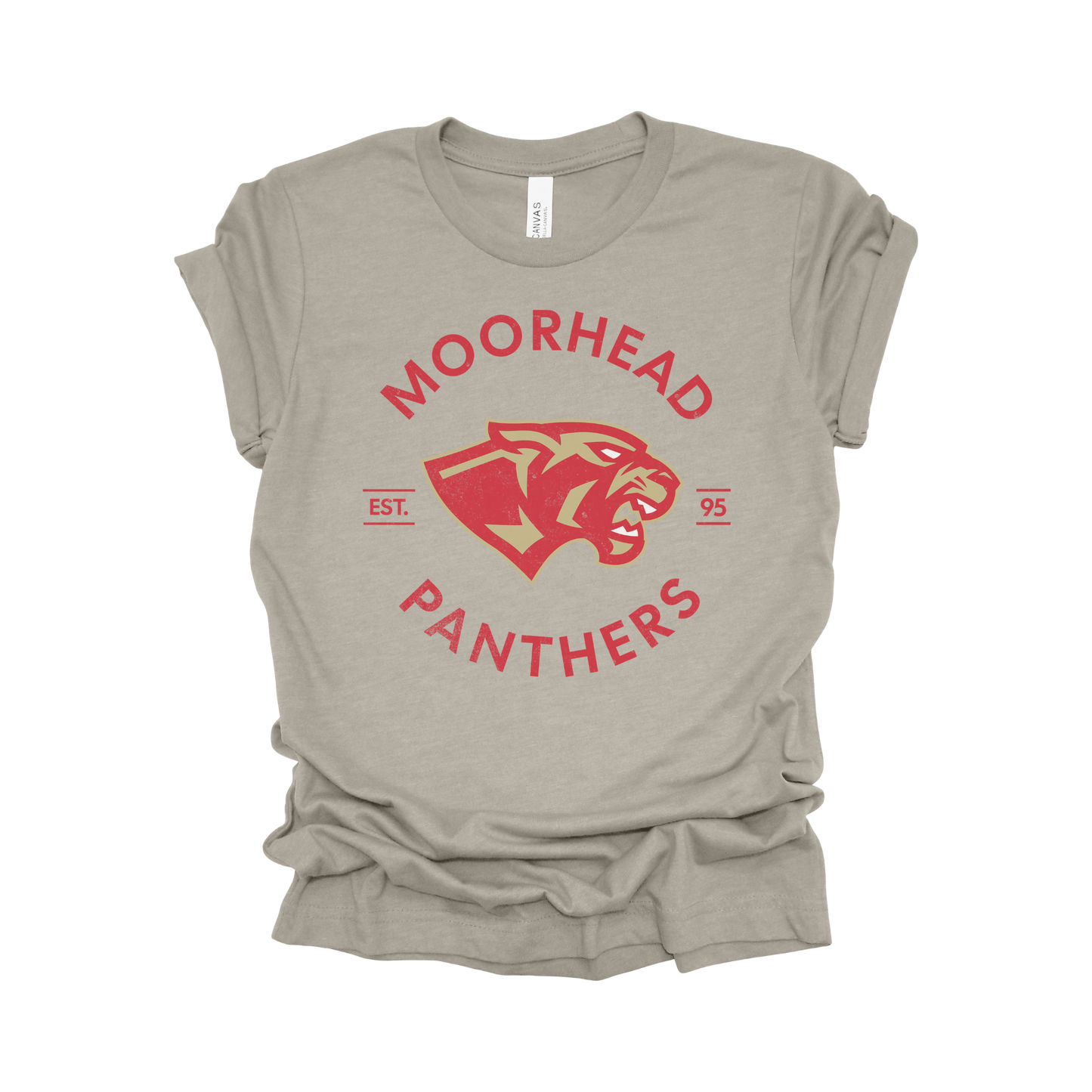 Moorhead Panthers Circle Design T-Shirt