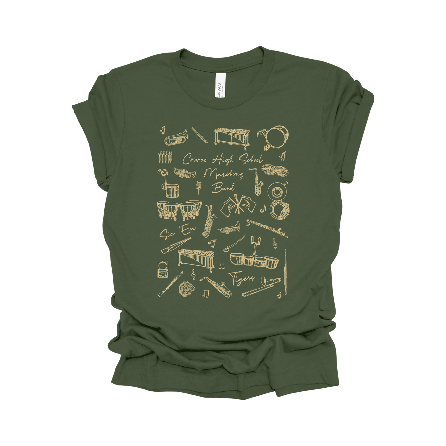 Conroe High School Marching Band Tee - Tiger Tempo