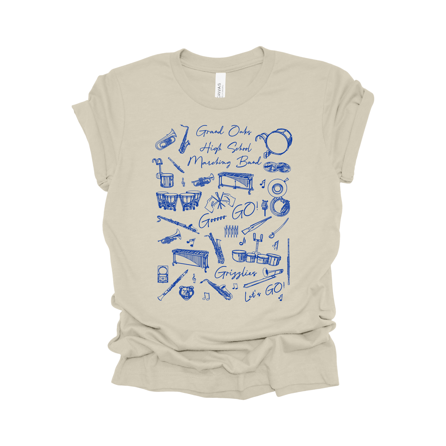 Grand Oaks High School Marching Band Tee - The Grand March