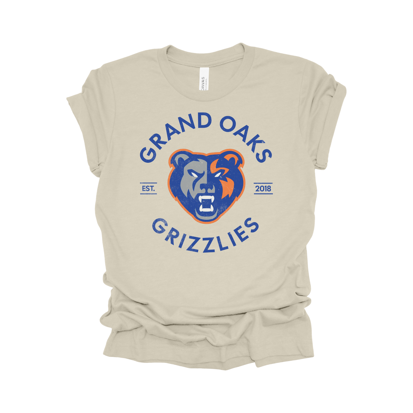 Grand Oaks High School T-Shirt | Grizzly Spirit Wear | Bold School Pride Tee