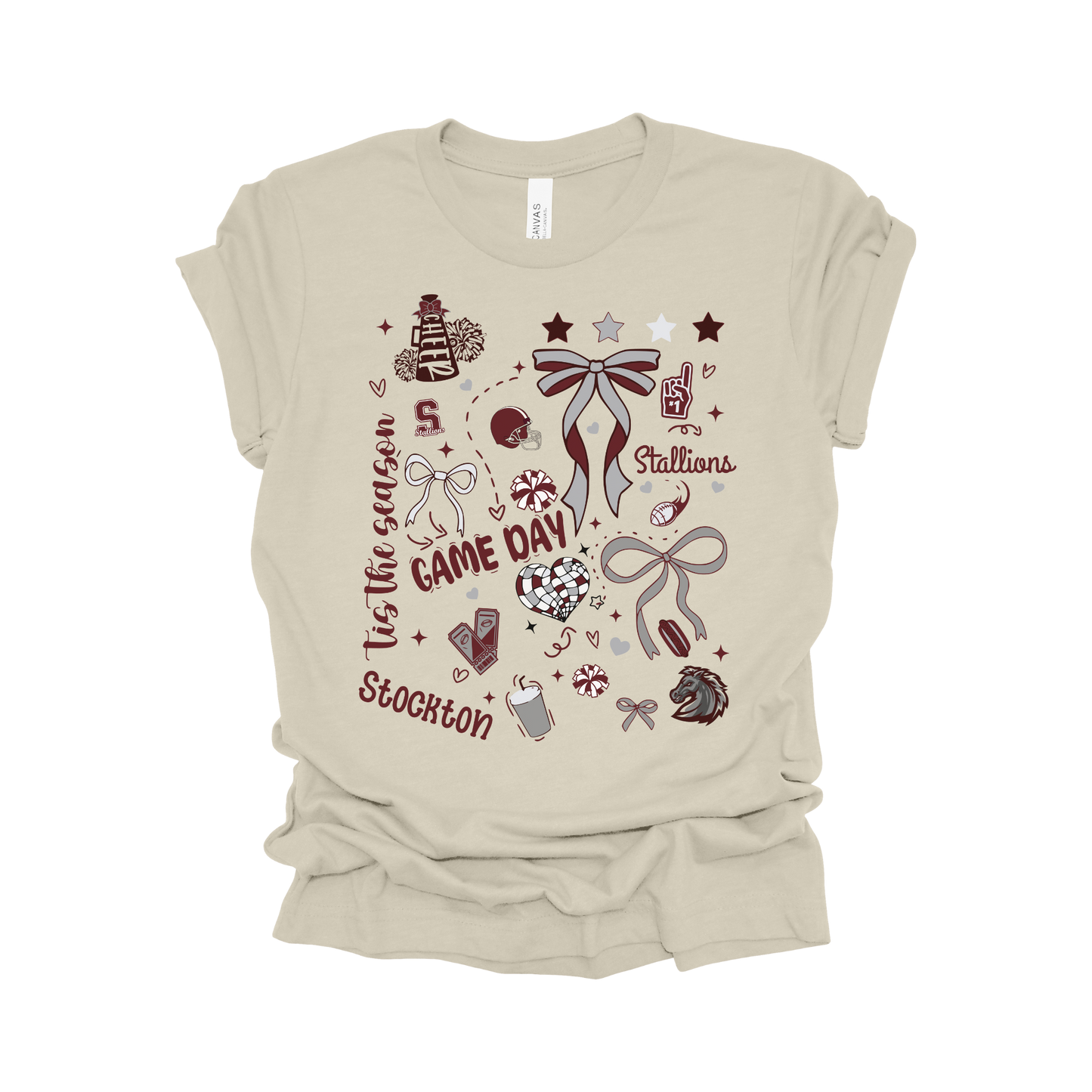 Stockton Stallions Game Day Collage Tee