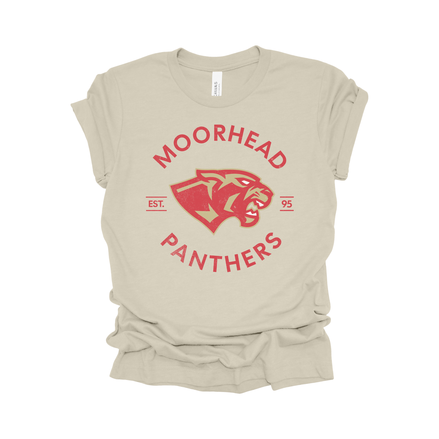 Moorhead Panthers Circle Design T-Shirt