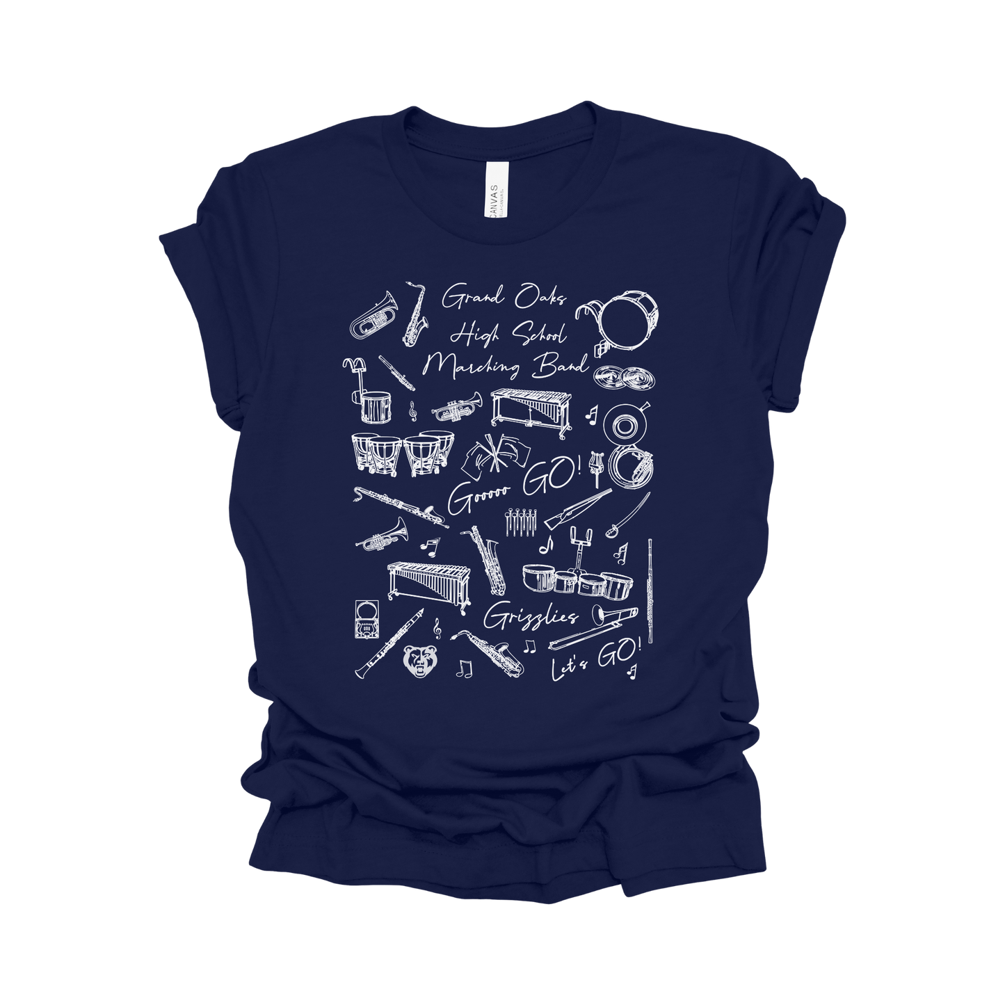 Grand Oaks High School Marching Band Tee - The Grand March
