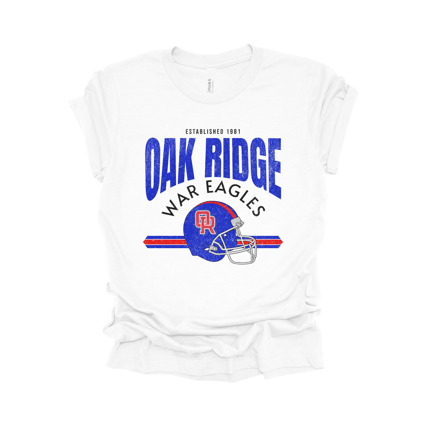 Oak Ridge War Eagles Vintage Football T-Shirt