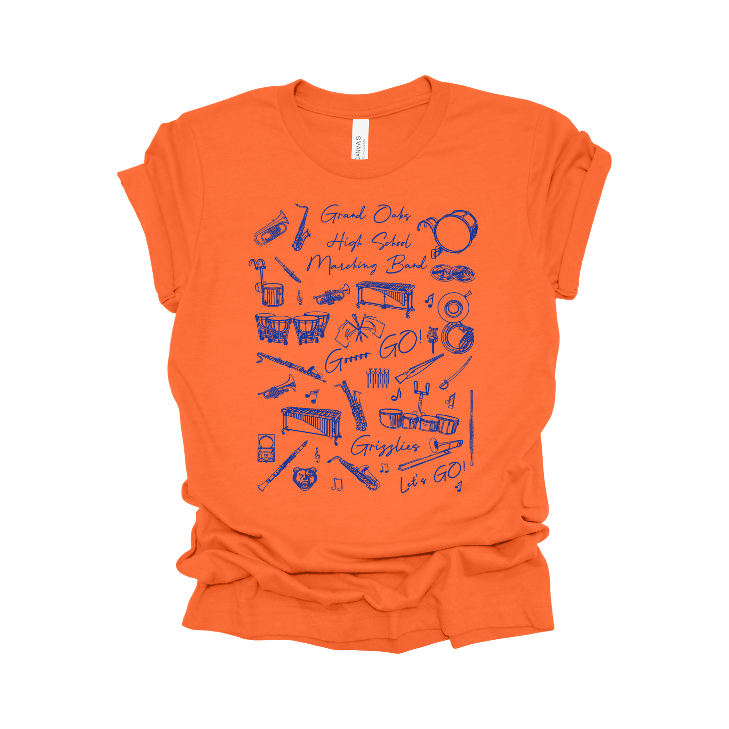 Grand Oaks High School Marching Band Tee - The Grand March