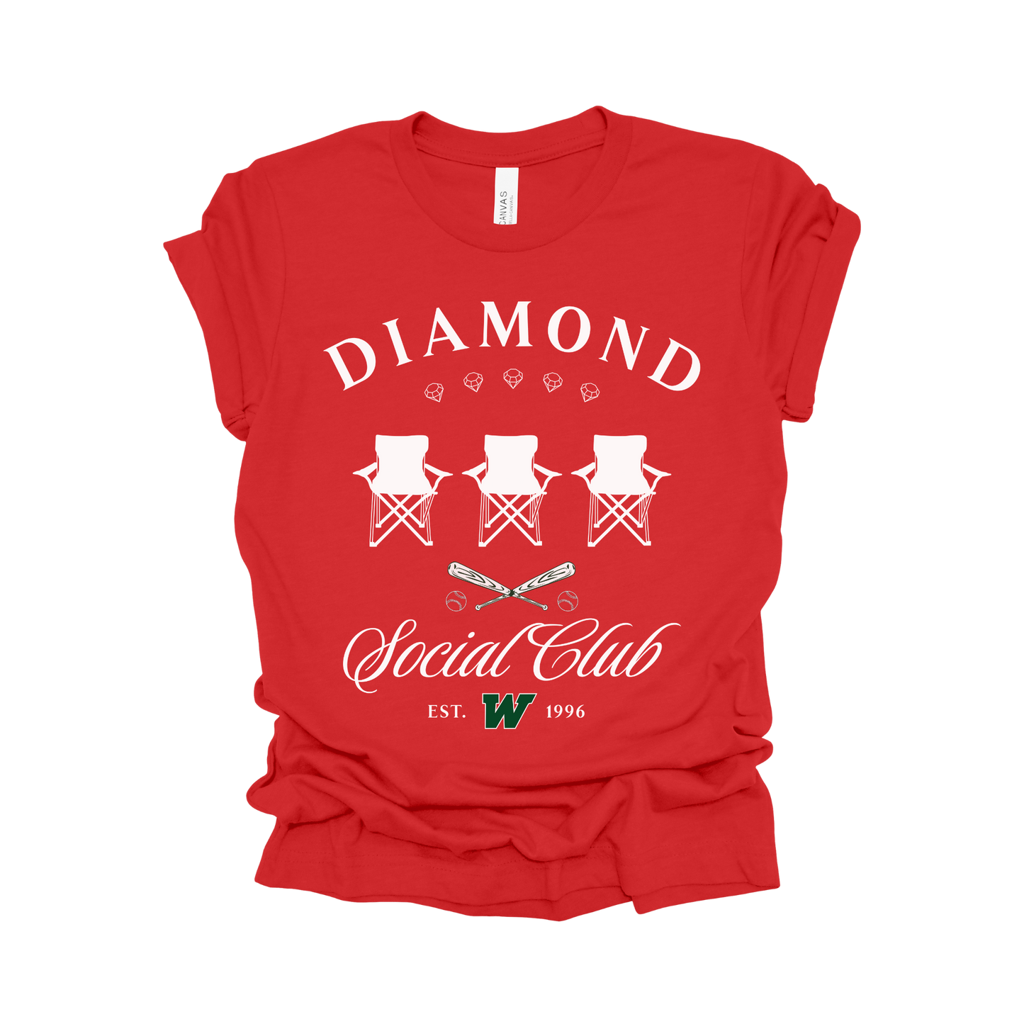 Diamond Social Club Tee - The Woodlands High School Baseball Team