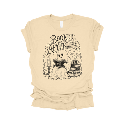 Booked for the Afterlife Halloween Reading T-Shirt