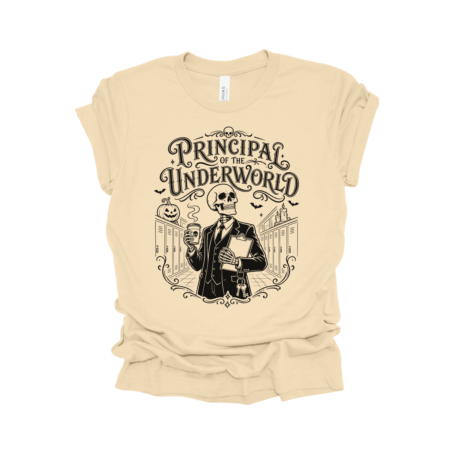 Principal of the Underworld Halloween Principal T-Shirt – Male