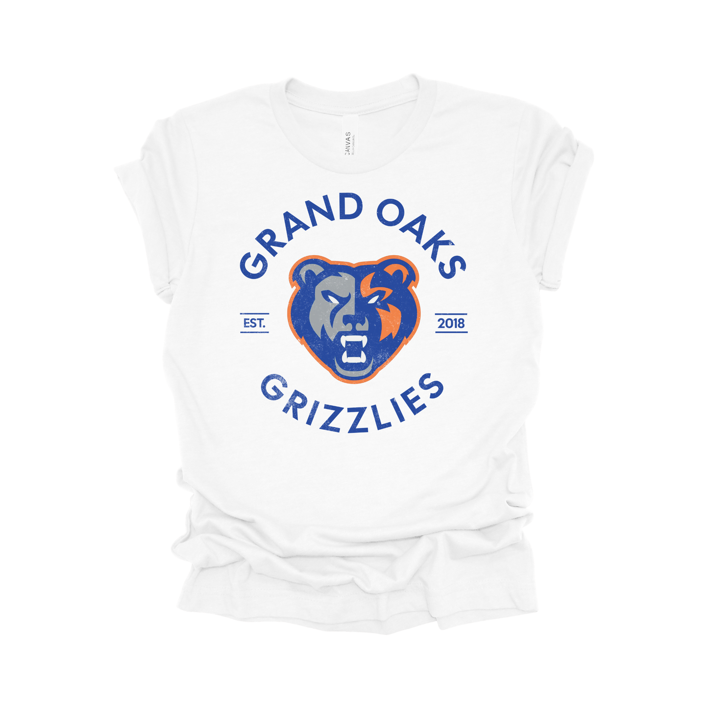 Grand Oaks High School T-Shirt | Grizzly Spirit Wear | Bold School Pride Tee