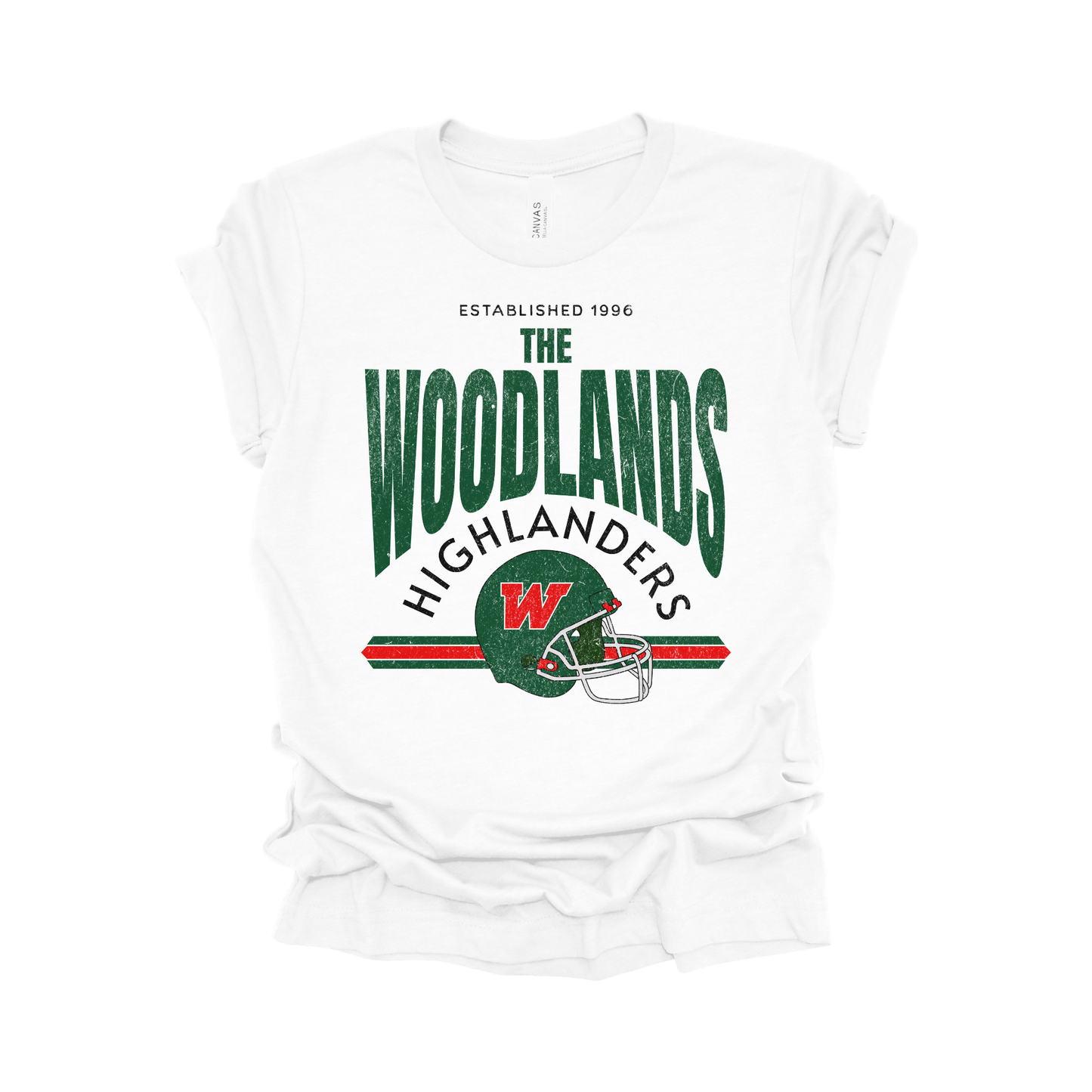 The Woodlands Highlanders Vintage Football T-Shirt