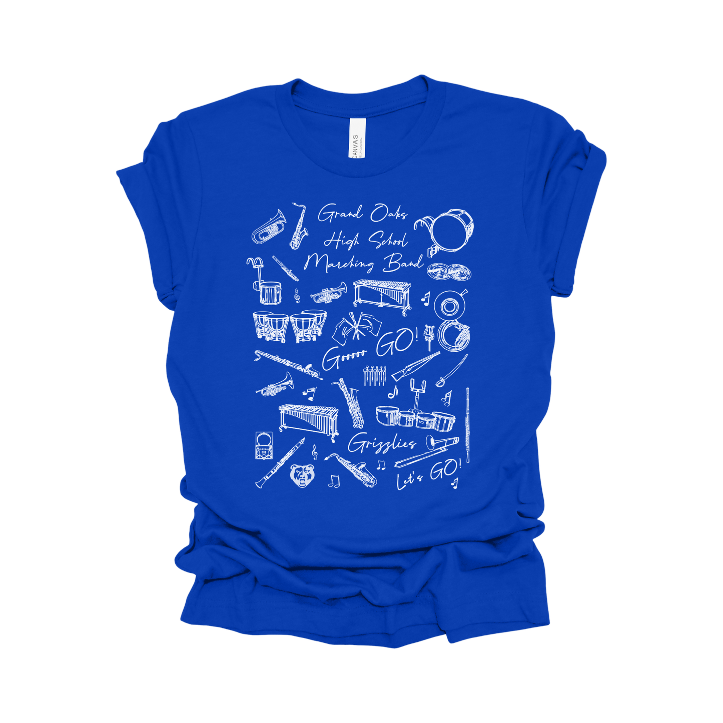 Grand Oaks High School Marching Band Tee - The Grand March